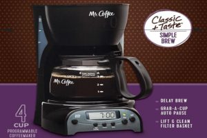 Mr. Coffee 4-Cup Programmable Coffee Maker